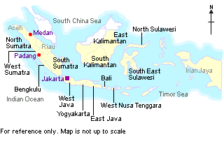 Map of Indonesia