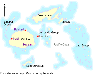 MAP OF FIJI