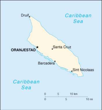 Map Of Aruba 