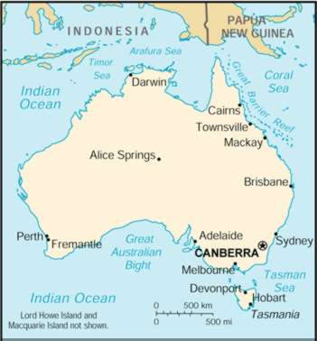 Map Of Australia 