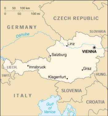 Map Of Austria 