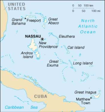 Map Of Bahamas