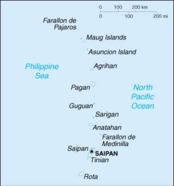 Map Of Northern Mariana Islands