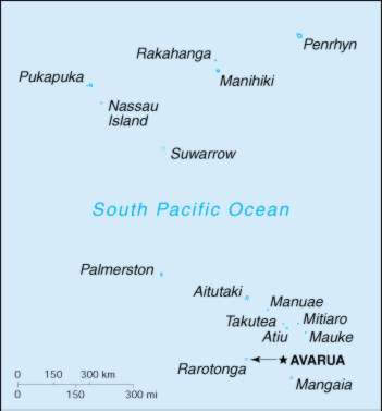 Map Of Cook Islands