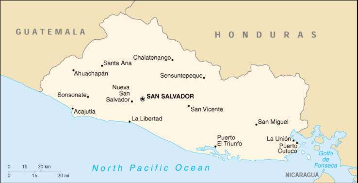 Map Of El Salvador