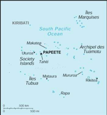 Map Of French Polynesia 