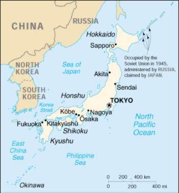 Map Of Japan 