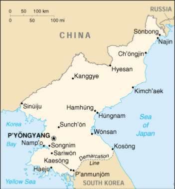 Map Of North Korea 