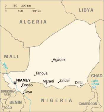 Map Of Niger 