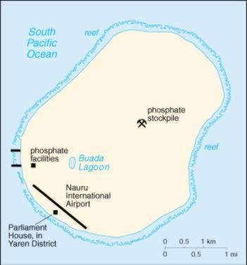 Map Of Nauru 