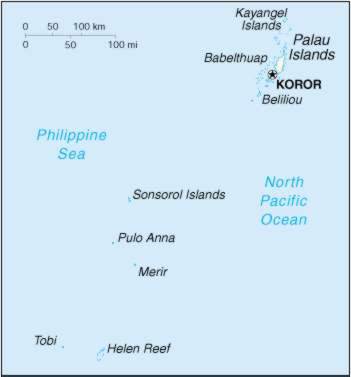 Map Of Palau 