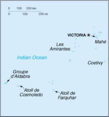 Map Of Seychelles 