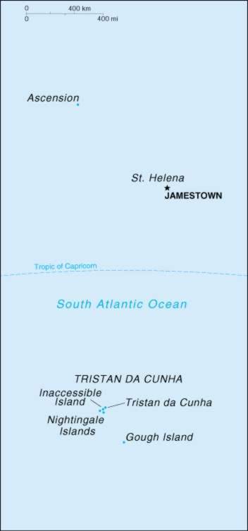 Map Of Saint Helena 