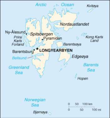 Map Of Svalbard 