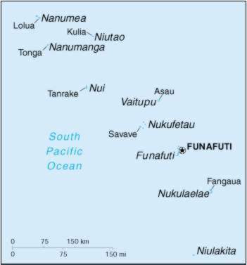 Map Of Tuvalu