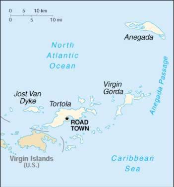 Map Of British Virgin Islands 