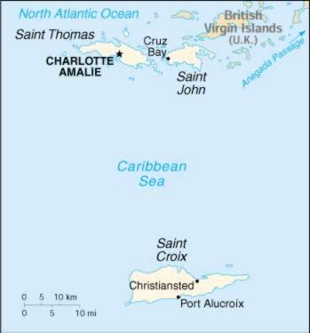 Map Of Virgin Islands 